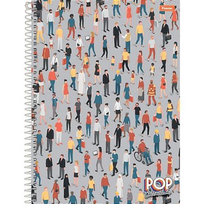 Caderno Pop Collection - Pessoas - 96 folhas - Foroni