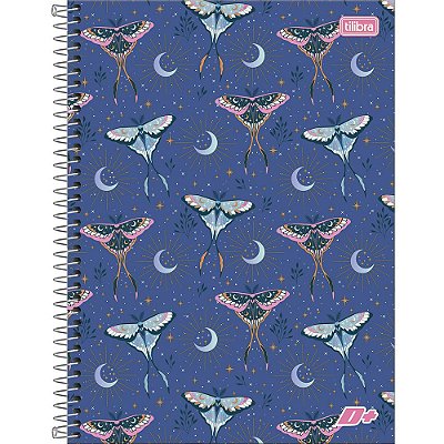 Caderno Espiral D+ - Borboletas - 96 folhas - Tilibra