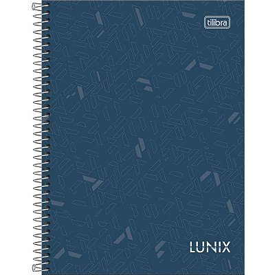 Caderno Lunix - 160 Folhas - Azul Petróleo - Tilibra