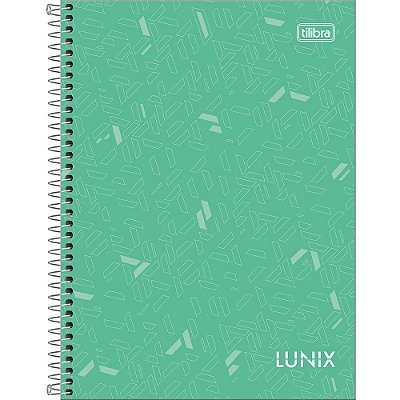 Caderno Lunix - 160 Folhas - Verde Folha - Tilibra