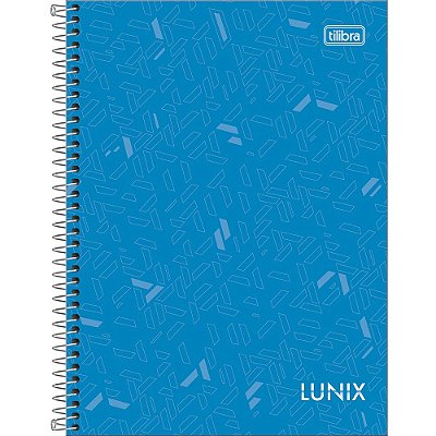 Caderno Lunix - Azul Claro - 80 Folhas - Tilibra