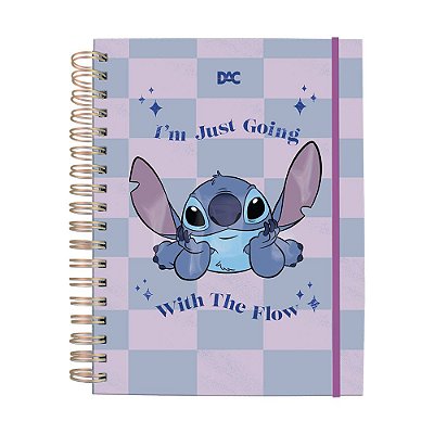 Mini Caderno Smart Universitário Stitch - 80 Folhas - DAC