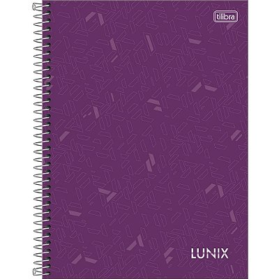 Caderno Lunix - 160 Folhas - Roxo - Tilibra