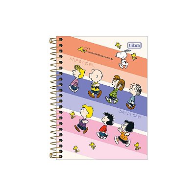 Caderneta Espiral Snoopy 1/8 - 80 Folhas - Personagens - Tilibra