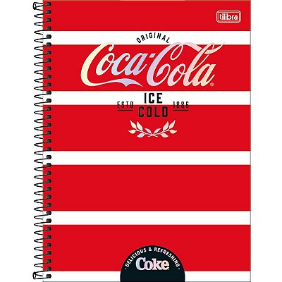 Caderno Espiral Coca-Cola - Ice Cold - 80 Folhas - Tilibra