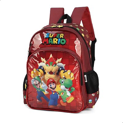 Mochila de Costas Super Mario - Vinho - Luxcel