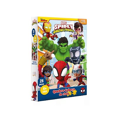 Quebra Cabeça de Chão Spidey - 28 Peças - Toyster