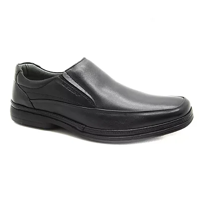 Sapato Social Masculino Conforto Couro Preto - Leveterapia