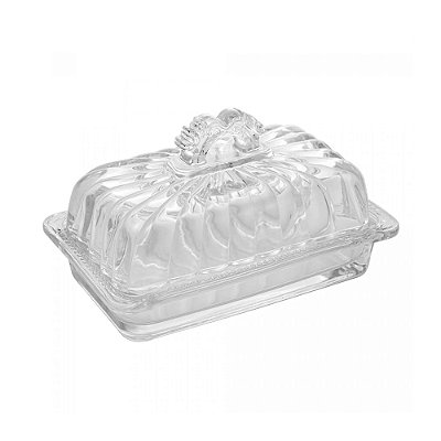 Manteigueira de Cristal com Tampa Imperial - Lyor