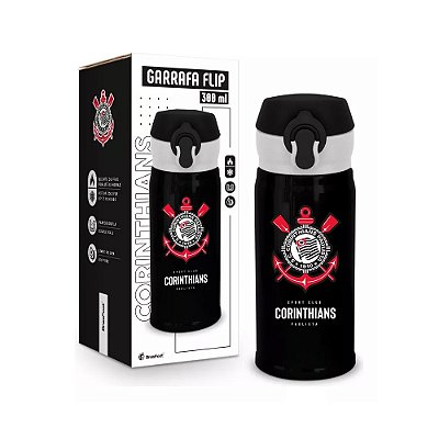 Garrafa Térmica Flip - Corinthians - 300ml - Brasfoot