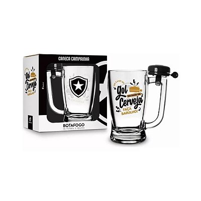 Caneca Taberna com Campainha Botafogo - 340ml - Brasfoot