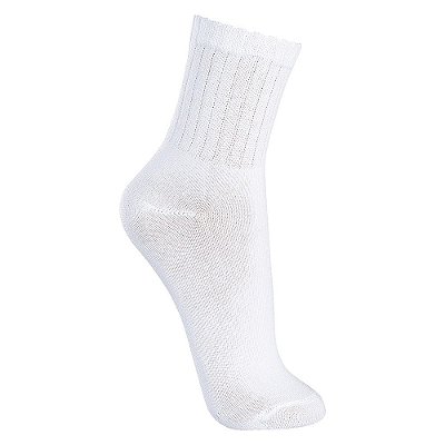 Meia Masculina Walk - Cano 11 cm - Branco - Lupo