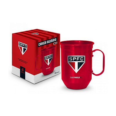 Caneca Alumínio 600ml - São Paulo - BrasFoot