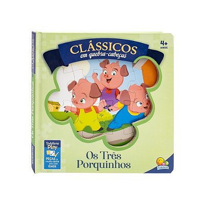 Livro Clássicos em Quebra-Cabeças - Os Três Porquinhos - Todolivro