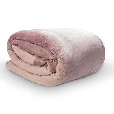 Cobertor Neo Flannel 600g/m² Queen Rose - Camesa