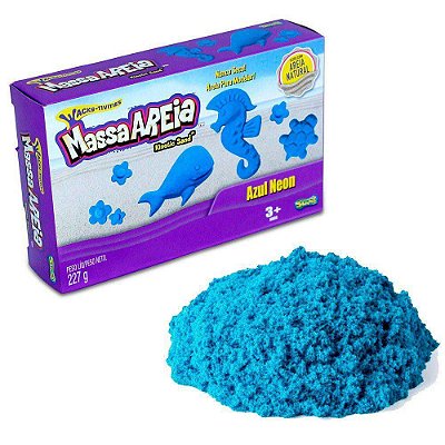 Massa Areia Neon - Azul Neon - Sunny