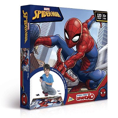 Quebra-Cabeça Grandão Spider Man - 120 Peças - Toyster
