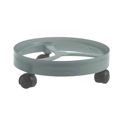 Suporte para Botijão de Gás com Rodízio Cinza Claro - Paramount