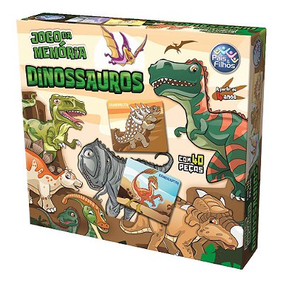 Jogo da Memória Dinossauros - Pais e Filhos