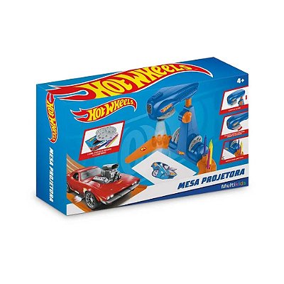 Mesa Projetora Hot Wheels - 24 Desenhos - Multikids