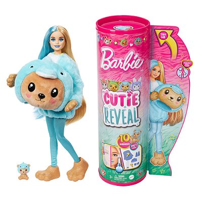 Boneca Barbie Cutie Reveal Fantasias de Animais - Urso - Mattel