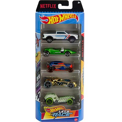 Kit Hot Wheels 5 Unidades - Netflix - Mattel