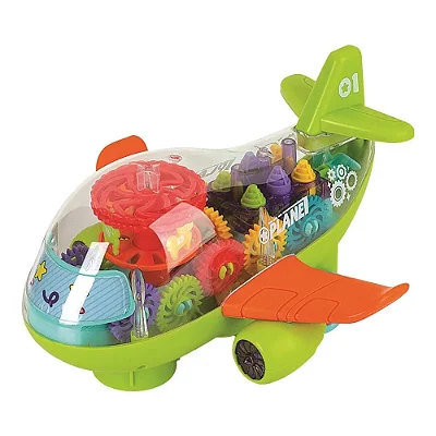 Brinquedo Avião Bebê Musical com Som e Luz - Braskit