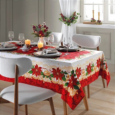 Toalha de Mesa Natalina 8 Lugares - Natal 110 - Dohler