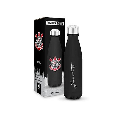 Garrafa Térmica Emborrachada Corinthians - 500ml - Brasfoot