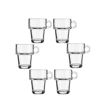Jogo de Xícaras Empilháveis - 90ml - 6 Peças - Wincy