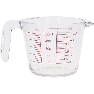 Jarra Medidora em Vidro - 500ml - Mimo Style