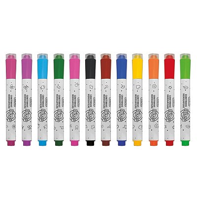 Conjunto de Canetinhas Hidrográficas Stamp - 12 Cores - Tilibra
