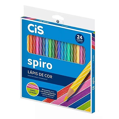 Lápis de Cor Spiro - 24 Cores - Cis