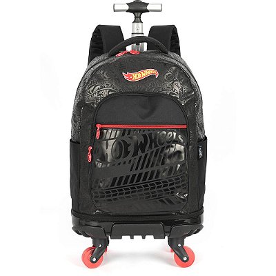 Mochila Com Rodinhas Hot Wheels - Luxcel