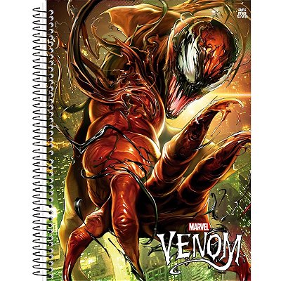 Caderno Venom Fury - 80 Folhas - São Domigos