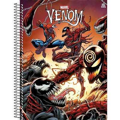 Caderno Venom Ataque - 80 Folhas - Animativa