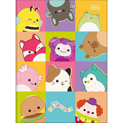 Caderno Brochura Capa Dura Squishmallows Friend - 80 Folhas - Tilibra