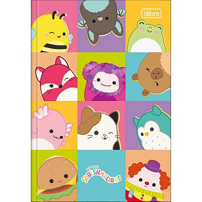 Caderno Brochura 1/4 Squishmallows - Friends - 80 Folhas - Tilibra