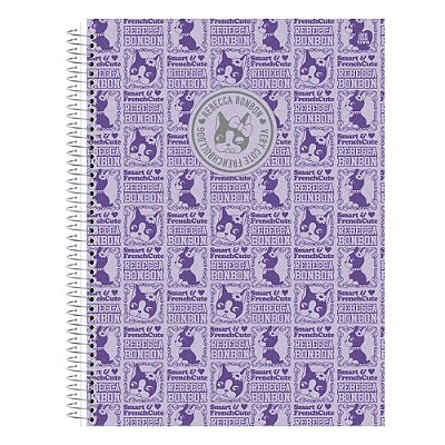 Caderno Rebeca Bonbon - 80 Folhas - Lilás - Animativa