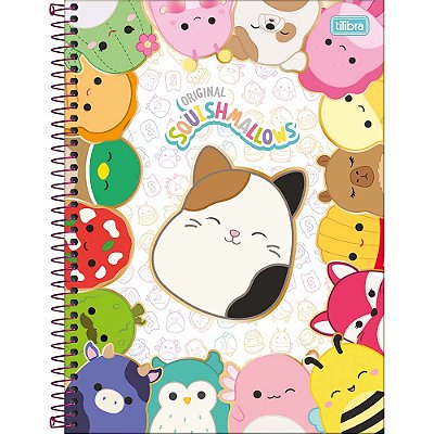 Caderno Espiral Squishmallows - Cat - 80 Folhas - Tilibra