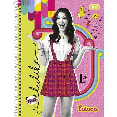 Caderno Luluca Pose Surpresa - Lulike - 80 Folhas - Tilibra