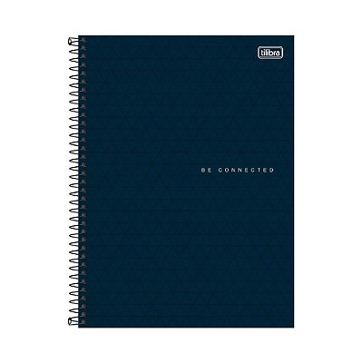 Caderno Espiral Connect - Azul Marinho - 80 Folhas - Tilibra