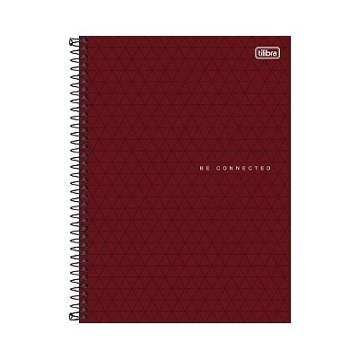 Caderno Espiral Connect - Vermelho - 80 Folhas - Tilibra