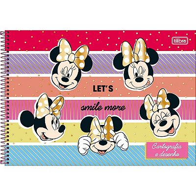 Caderno de Cartografia e Desenho Minnie - Caretas da Minnie - Tilibra