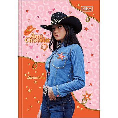 Caderno Brochura Capa Dura Ana Castela Chapéu - 80 Folhas - Tilibra