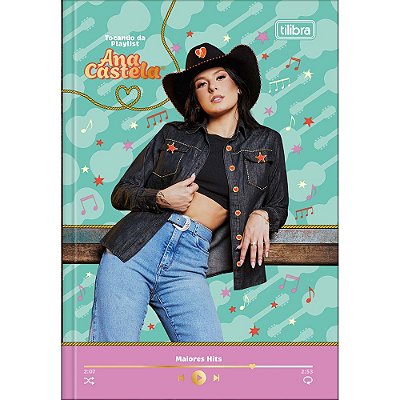 Caderno Brochura Capa Dura Ana Castela Playslit - 80 Folhas - Tilibra
