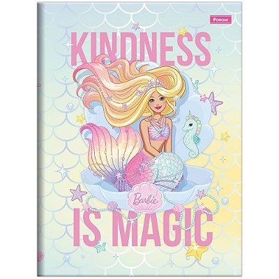 Caderno Brochura Barbie Dreamtopia - Magic - 80 Folhas - Foroni