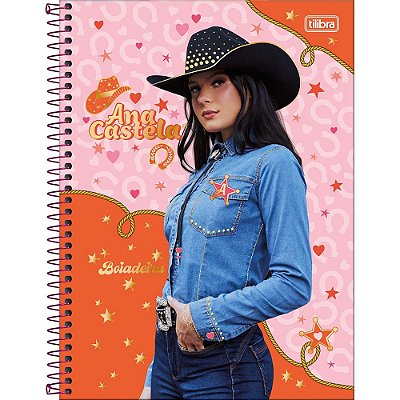 Caderno Espiral Ana Castela - Chapéu - 80 Folhas - Tilibra