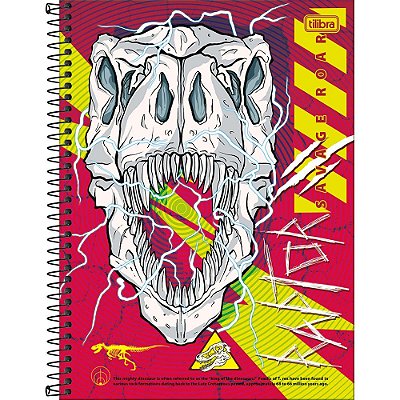 Caderno Raptor - Savage Roar - 80 Folhas - Tilibra