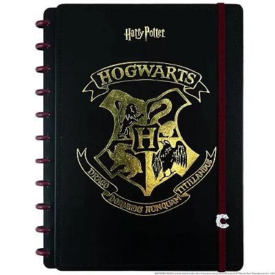 Caderno Inteligente By Harry Potter Preto Grande - Caderno Inteligente